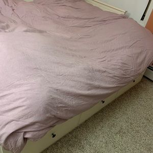 Queen Washed Cotton Duvet Cover (insert NOT included)